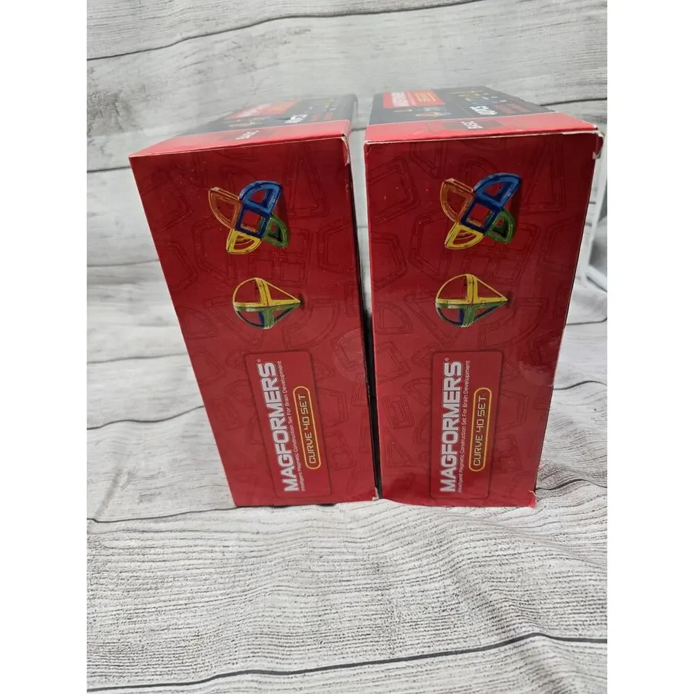 Magformers Curve 40 Set X 2. NIB. 80 Pieces Total.
